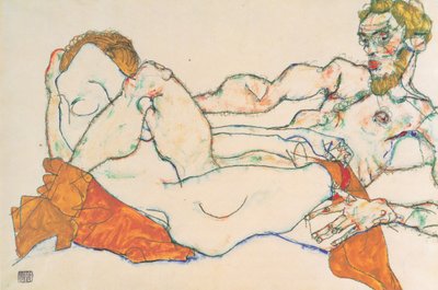 Liebespaar von Egon Schiele